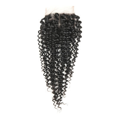 Clean Weft Human Hair Lace Closure 4 * 4 , Human Lace Wigs With Baby Hair supplier