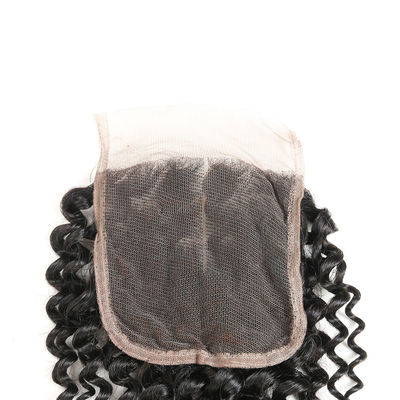 Clean Weft Human Hair Lace Closure 4 * 4 , Human Lace Wigs With Baby Hair supplier