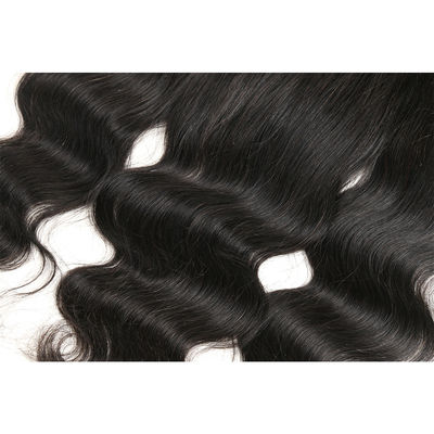 Genuine Body Wave Lace Closure Hair Extensions With Baby Hair OEM Service supplier