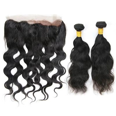 Transparent Raw 360 Frontal Closure Sew In 2 Bundles No Synthetic Hair supplier