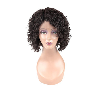 Healthy Custom Virgin Hair Lace Wigs / 100 Percent Human Hair Wigs No Tangling supplier