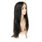 Smooth Genuine Long Virgin Hair Lace Wigs , Straight Lace Wigs Human Hair supplier