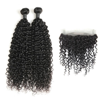 9A Thick Healthy Pre Plucked 360 Lace Frontal 2 Bundles No Synthetic Hair supplier