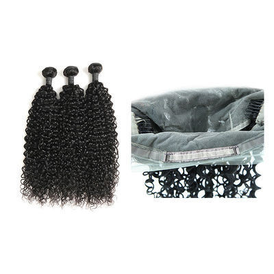 3 Bundles Of 360 Lace Frontal And Bundles Water Wave Double Layers Sewing supplier