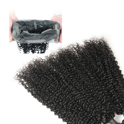 9A Natural Black 360 Silk Base Closure Jerry Wave 3 Bundles Customized Length supplier