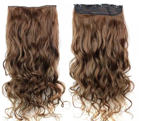 18 Inch Long Virgin Clip In Hair Extensions / Smooth Virgin Remy Hair Clip Ins supplier