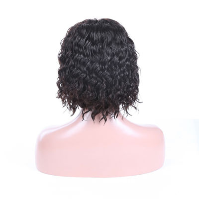 Natural Looking Virgin Hair Lace Wigs / Short Full Lace Human Hair Bob Wigs supplier