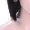 Natural Black Virgin Hair Lace Wigs / Pre Plucked Human Hair Bob Cut Wigs supplier