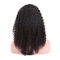 16 Inch Mongolian Virgin Hair Lace Wigs Kinky Curly With Transparent Lace supplier