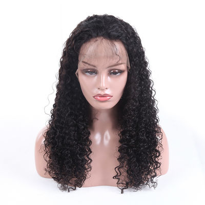 Genuine 100 Percent Human Hair Lace Wigs Jerry Curl No Synthetic Hair supplier