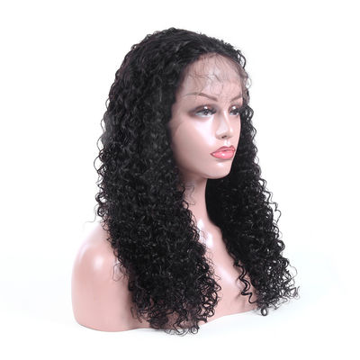 Genuine 100 Percent Human Hair Lace Wigs Jerry Curl No Synthetic Hair supplier