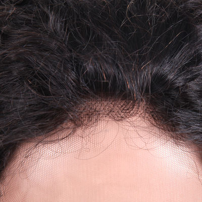 Natural Black Glueless Full Lace Human Hair Wigs Kinky Curly OEM Service supplier