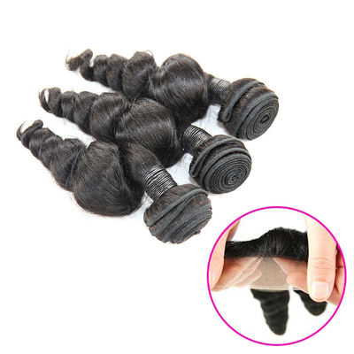 Natural Raw 10 Inch Loose Curly Human Hair Extensions 3 Bundles OEM Service supplier