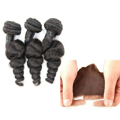 Natural Raw 10 Inch Loose Curly Human Hair Extensions 3 Bundles OEM Service supplier