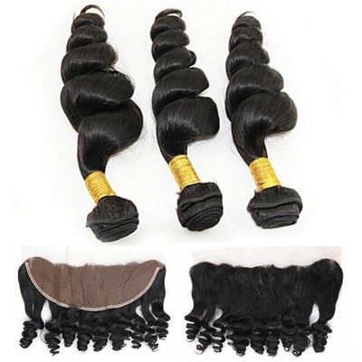 Smooth Pure Loose Wave Remy Hair Weave No Shedding Fashionable Color supplier