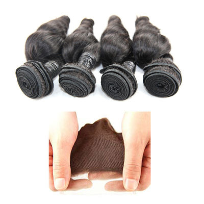 Healthy Tight Loose Human Hair Extensions With Closure Customized Length supplier