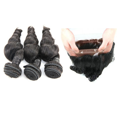 Thick Clean Weft 360 Lace Frontal Brazilian Body Wave No Synthetic Hair supplier