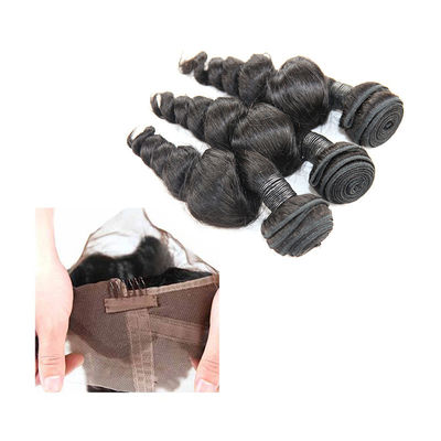 Thick Clean Weft 360 Lace Frontal Brazilian Body Wave No Synthetic Hair supplier