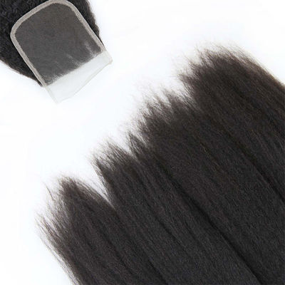 Authentic 8A 22 Inch Peruvian Straight Hair With Closure No Synthetic Hair supplier