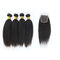 Authentic 8A 22 Inch Peruvian Straight Hair With Closure No Synthetic Hair supplier