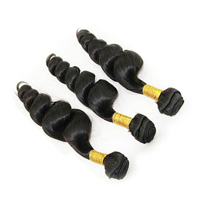 8a Natural Tight Loose Curly Hair Extensions / Remy Loose Deep Wave Hair supplier