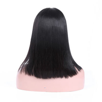 Pure Virgin Hair Lace Wigs / Lace Front Wigs For Black Women Silk Straight supplier