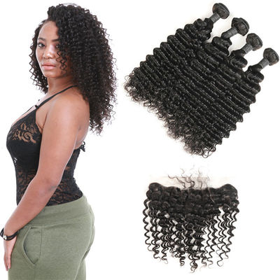 No Shedding Genuine Virgin Brazilian Hair Extensions Kinky Curl 8 To 28 Inches supplier