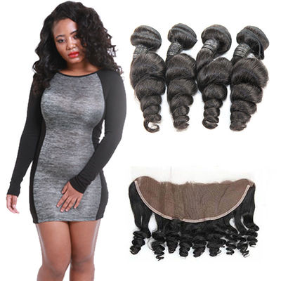 Real Healthy 100 Loose Wave Hair Extensions 4 Bundles No Synthetic Hair supplier