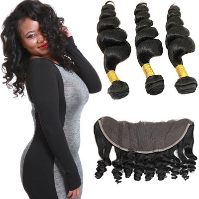 Smooth Pure Loose Wave Remy Hair Weave No Shedding Fashionable Color supplier