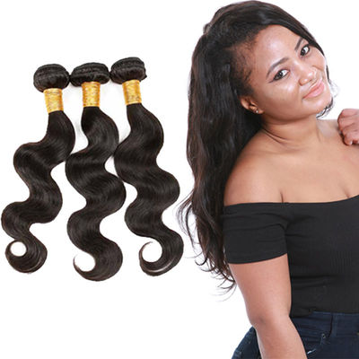 Natural Color Real Body Wave Weave Hair , Peruvian Virgin Remy Hair Body Wave supplier