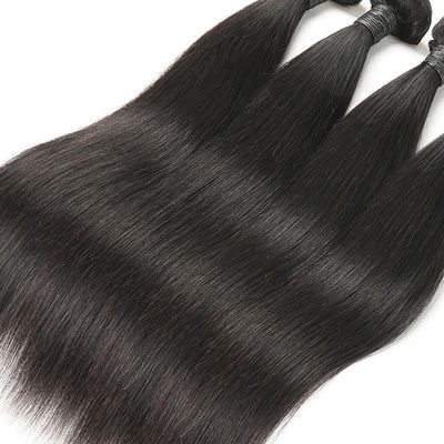 9A Straight Virgin Hair Weave , Natural Straight Hair Extensions Full Cuticle supplier