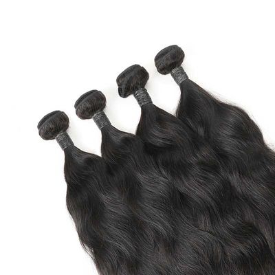 Genuine 18 Inch Brazilian Natural Wave 4 Bundles Remy Hair Customized Length supplier