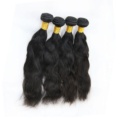 100 Unprocessed Natural Wave Human Hair Extensions Natural Looking No Tangle supplier