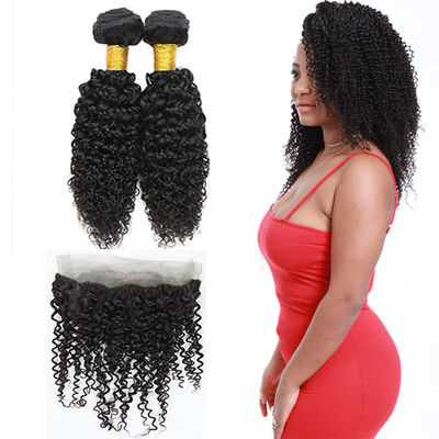 8A Genuine 360 Lace Frontal Closure , Silk Base 360 Frontal Weave Jerry Wave supplier