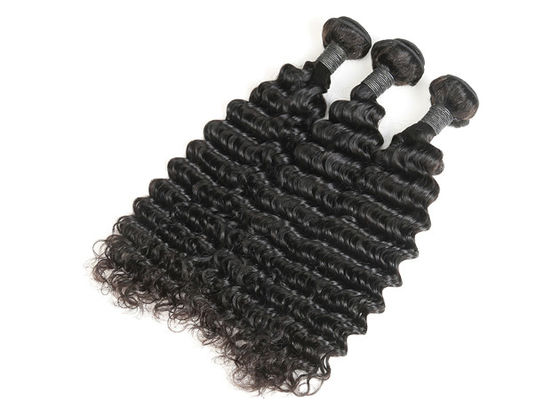 New Style Cuticle Aligned Deep Wave Virgin Peruvian Best Weave Hair supplier